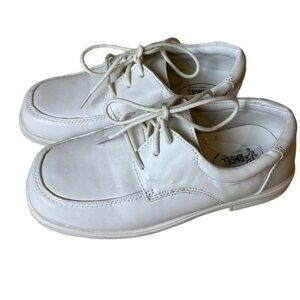 Angle Baby Boys Toddler Oxford Lace Up Shoes White EUC Size 10 Sku 2524